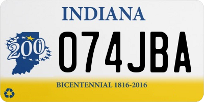 IN license plate 074JBA