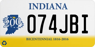 IN license plate 074JBI
