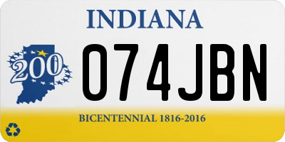 IN license plate 074JBN