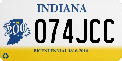IN license plate 074JCC
