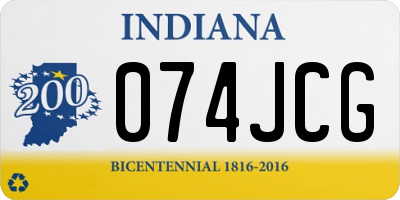 IN license plate 074JCG
