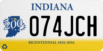 IN license plate 074JCH