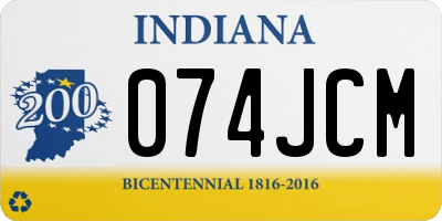 IN license plate 074JCM