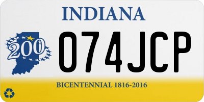 IN license plate 074JCP