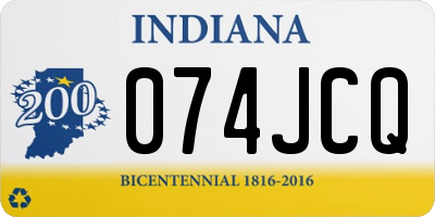 IN license plate 074JCQ
