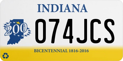 IN license plate 074JCS