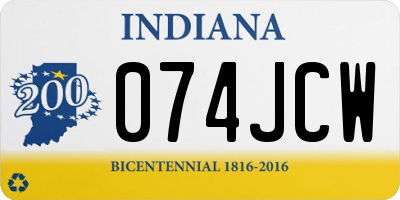 IN license plate 074JCW