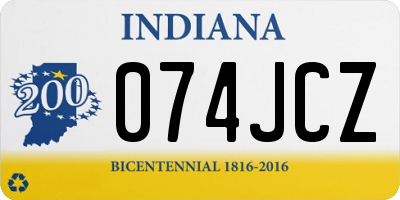IN license plate 074JCZ
