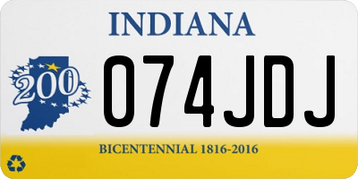IN license plate 074JDJ