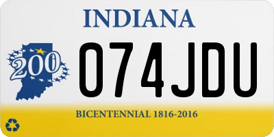 IN license plate 074JDU