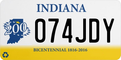 IN license plate 074JDY