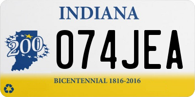 IN license plate 074JEA