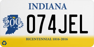 IN license plate 074JEL