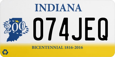 IN license plate 074JEQ
