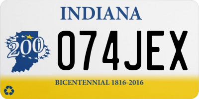 IN license plate 074JEX