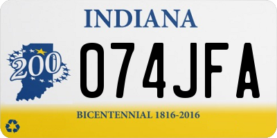 IN license plate 074JFA
