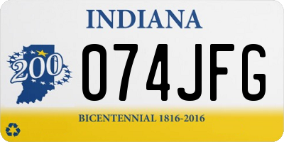 IN license plate 074JFG