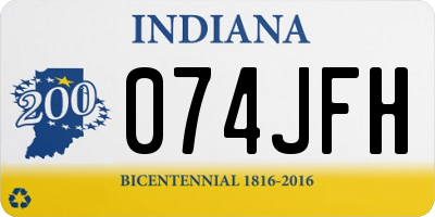 IN license plate 074JFH