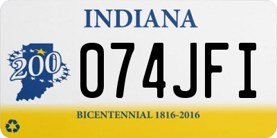 IN license plate 074JFI