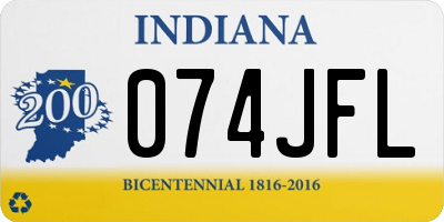 IN license plate 074JFL