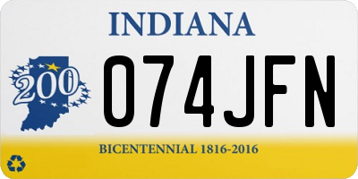 IN license plate 074JFN