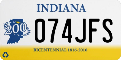 IN license plate 074JFS