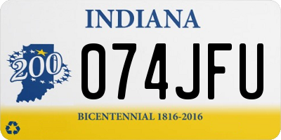 IN license plate 074JFU