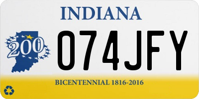 IN license plate 074JFY