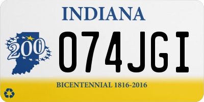 IN license plate 074JGI