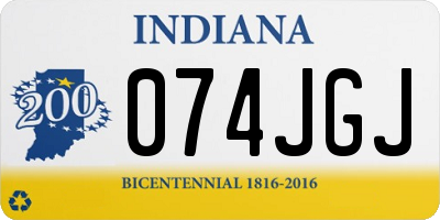 IN license plate 074JGJ