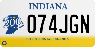 IN license plate 074JGN