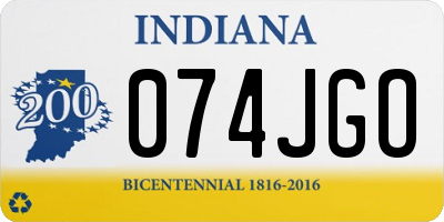 IN license plate 074JGO