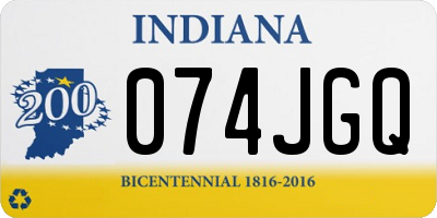IN license plate 074JGQ