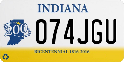IN license plate 074JGU
