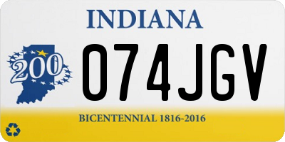 IN license plate 074JGV