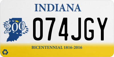 IN license plate 074JGY