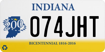 IN license plate 074JHT