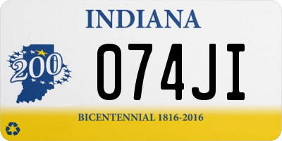 IN license plate 074JI