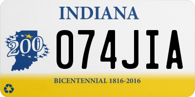 IN license plate 074JIA