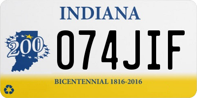 IN license plate 074JIF