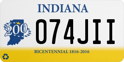 IN license plate 074JII