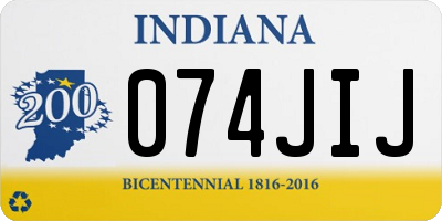 IN license plate 074JIJ
