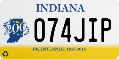 IN license plate 074JIP