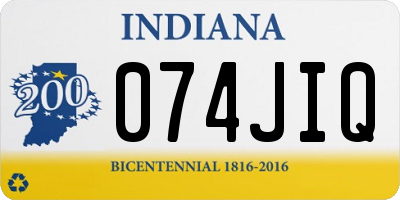 IN license plate 074JIQ