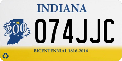 IN license plate 074JJC