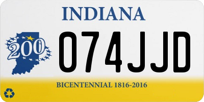 IN license plate 074JJD