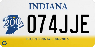 IN license plate 074JJE