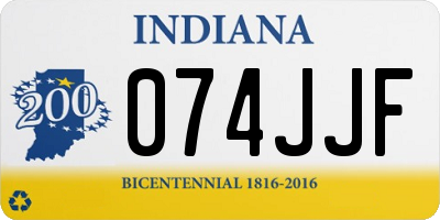 IN license plate 074JJF