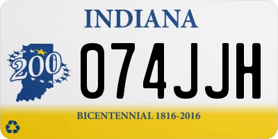IN license plate 074JJH