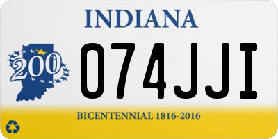 IN license plate 074JJI